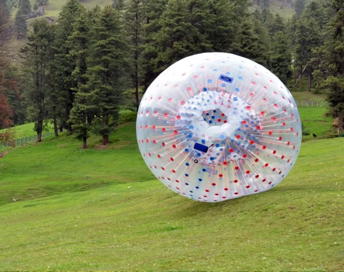 Zorbing Ball in Solang Valley Sports Center